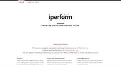 Desktop Screenshot of iperform.com